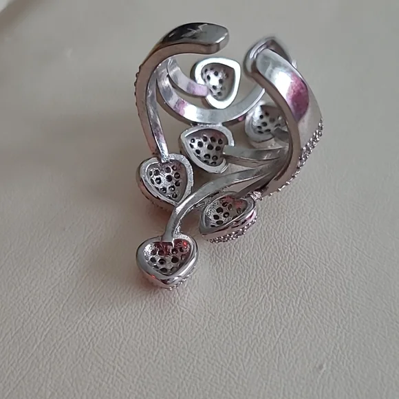 Rhinestone Resizable Ring - Picture 5 of 6